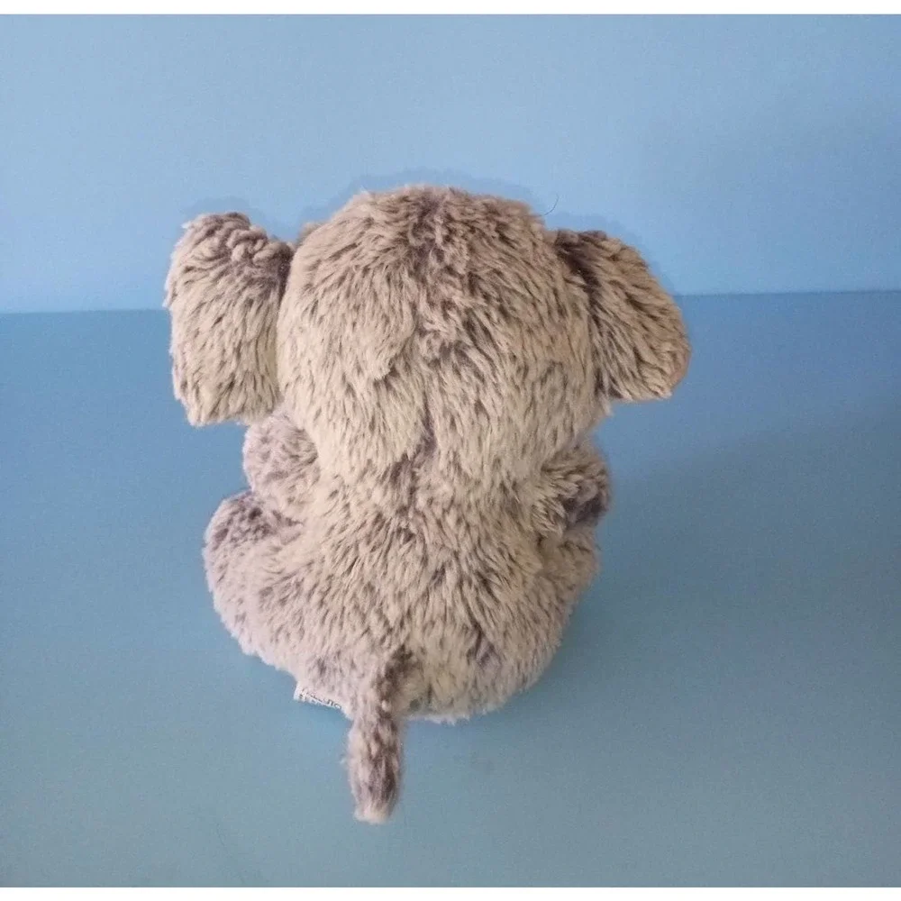 KellyToy plush elephant, grey and pink